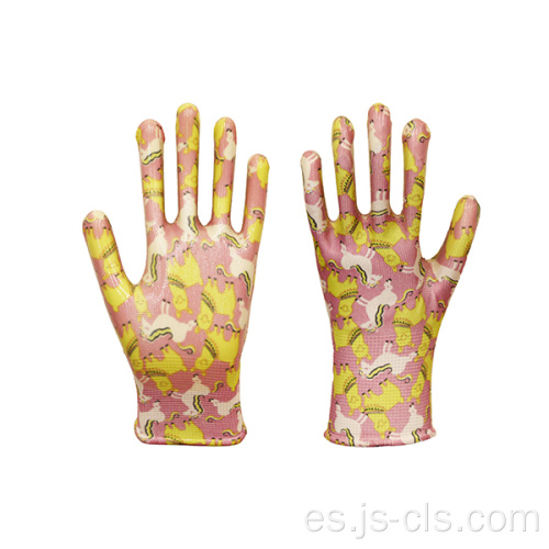 Serie de jardín de guantes de trabajo